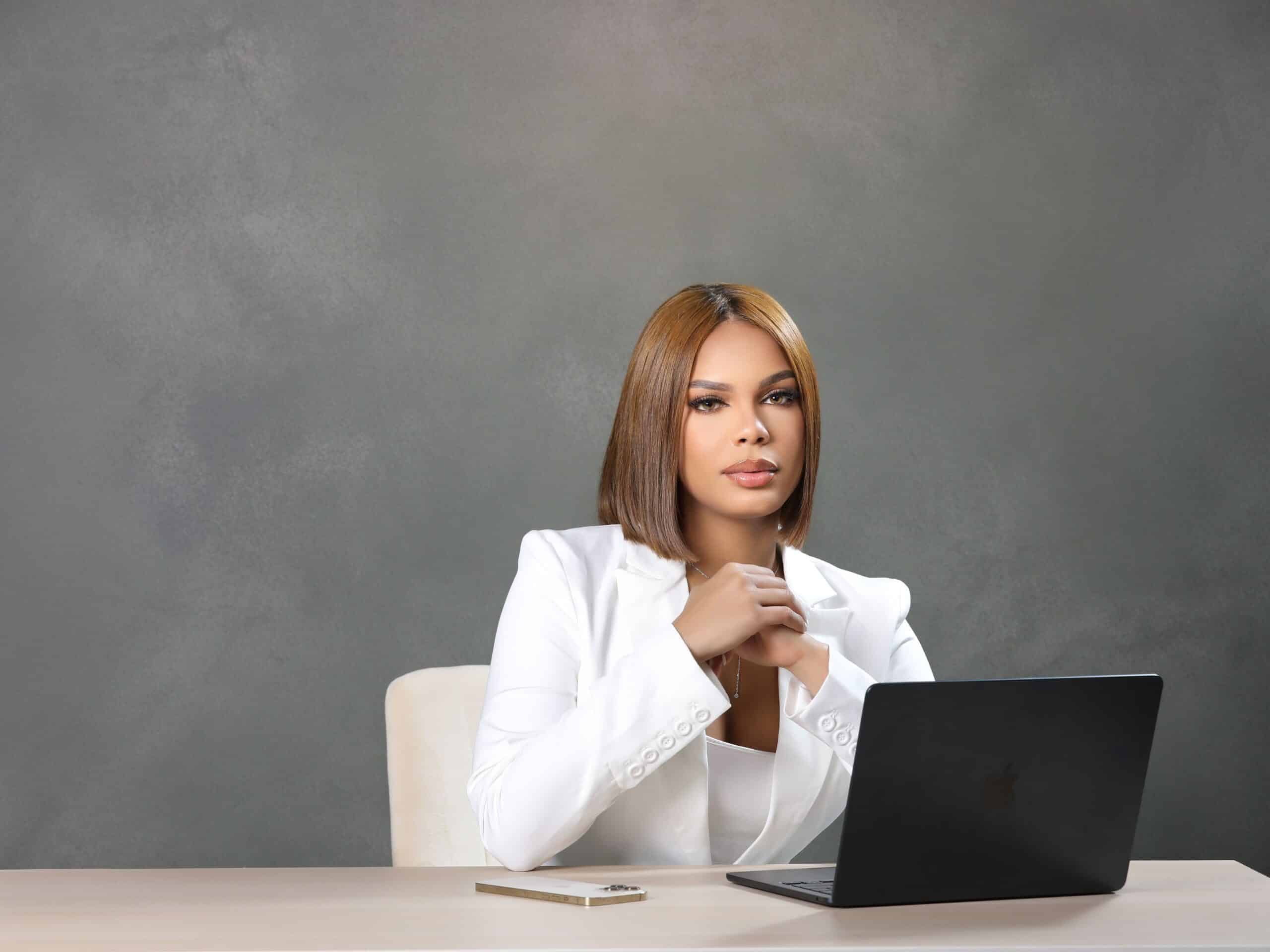 Confident businesswoman in a modern office, representing dealing with ageism in the job search