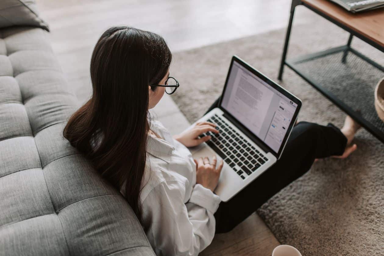 Woman handling the financial and legal basics of her new consulting business